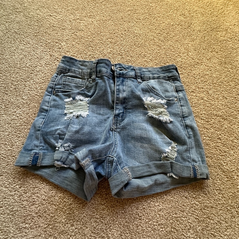 denim shorts